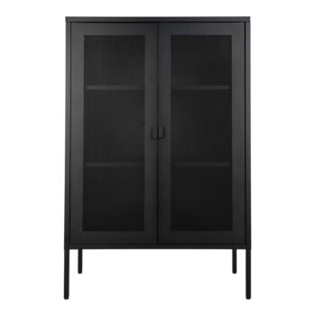 Čierna kovová vitrína 80x120 cm Melbourne – House Nordic - Image 2
