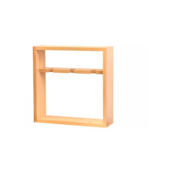 Nástenný regál na víno z borovicového dreva v prírodnej farbe počet fliaš 3 Carol - Kalune Design - Image 4