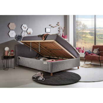 Sivá detská posteľ s úložným priestorom 120x200 cm Fun – Meise Möbel - Image 9