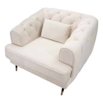 Krémové kreslo Praga – Mauro Ferretti – Obrázok 8