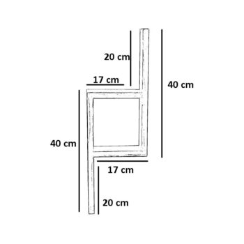 Poschodová polica z jedľového dreva v prírodnej farbe 17 cm Linn – Kalune Design - Image 5