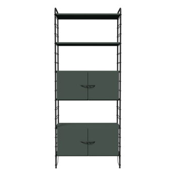Zeleno-čierny modulárny policový systém 82x204 cm Dakota – Tenzo - Image 8
