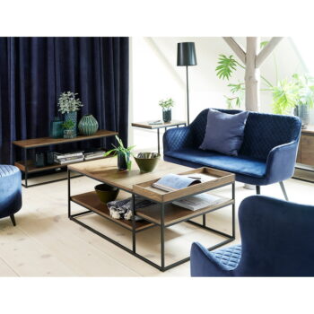 Hnedý konferenčný stolík 70x120 cm Rivoli – Unique Furniture - Image 2