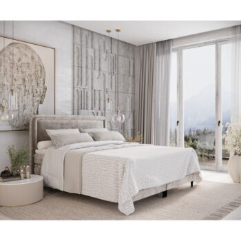 Svetlohnedá boxspring posteľ 160x200 cm Dove – Maison de Rêve - Image 9