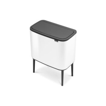 Biely dotykový oceľový odpadkový kôš na triedený odpad 33 l Bo Touch Bin – Brabantia - Image 6