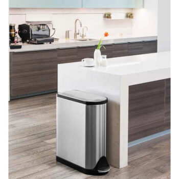Pedálový oceľový odpadkový kôš 45 l - simplehuman - Image 2
