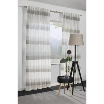 Sivá záclona 245x140 cm Etamine - Gardinia – Obrázok 3