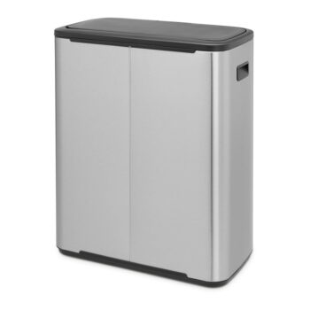 Dotykový oceľový odpadkový kôš na triedený odpad v matne striebornej farbe 60 l Bo Touch Bin – Brabantia - Image 3