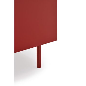 Červená nízka komoda v dekore duba 165x78 cm Arista – Teulat – Obrázok 3