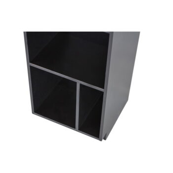 Čierna modulárna knižnica z borovicového dreva 40x210 cm Finca – WOOOD - Image 8