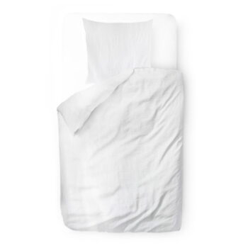Biele mušelínové obliečky na jednolôžko 140x200 cm Plain Muslin – Butter Kings – Obrázok 2