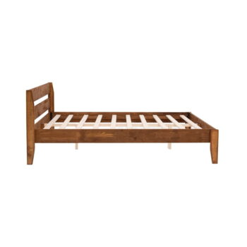 Jednolôžková posteľ zo smrekového dreva s roštom v tmavohnedo-prírodnej farbe 90x200 cm Venus – Kalune Design - Image 7