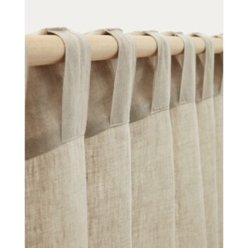 Béžový ľanový záves 140x270 cm Malavella – Kave Home - Image 3