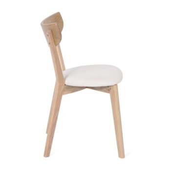 Jedálenská stolička z dubového dreva s bielym sedákom Arch - Bonami Essentials - Image 2