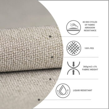 Béžová boxspring posteľ s úložným priestorom 180x200 cm Novento – Maison de Rêve - Image 3