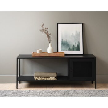 Čierna kovová knižnica 120x47 cm Malibu - Unique Furniture - Image 11