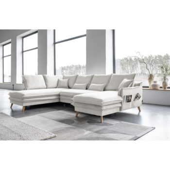 Béžová rozkladacia rohová pohovka (ľavý roh/do tvaru "U") Charming Charlie – Miuform – Obrázok 5