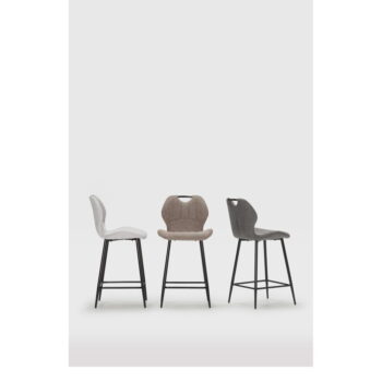 Svetlosivé barové stoličky v súprave 2 ks (výška sedadla 65 cm) Muli – Marckeric - Image 2