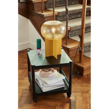 Servírovací stolík na kolieskach z dubového dreva 40x40 cm Norm – Hübsch – Obrázok 2