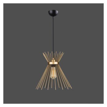 Kovové závesné svietidlo v zlatej farbe Izmir – Squid Lighting - Image 2