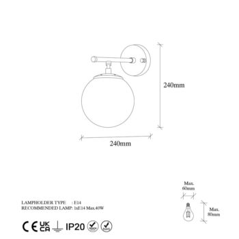 Nástenné svietidlo v zlatej farbe Roe – Opviq lights - Image 6