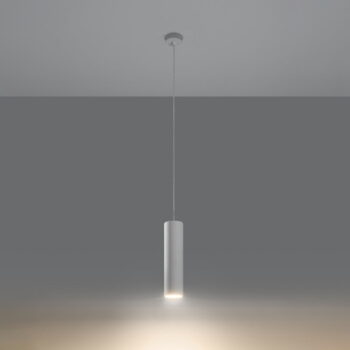 Biele závesné svietidlo s keramickým tienidlom ø 8 cm Santana – Nice Lamps - Image 3
