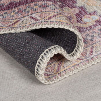 Svetločervený umývateľný behúň s prímesou recyklovaných vlákien 60x230 cm Windsor – Flair Rugs - Image 4