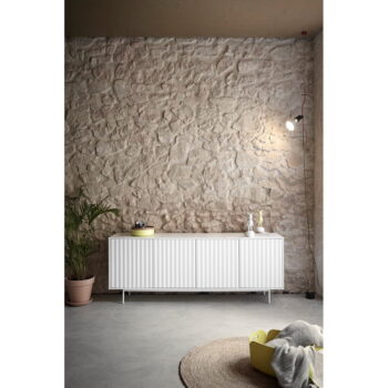 Biela nízka komoda 211x80 cm Sierra – Teulat - Image 5