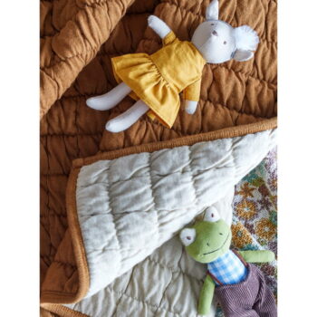 Hnedá bavlnená detská deka 80x100 cm Baille – Bloomingville Mini – Obrázok 3