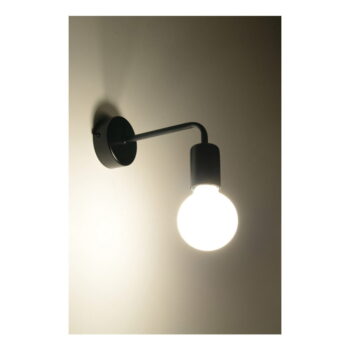 Čierne nástenné svietidlo Nice Lamps Donato - Image 4