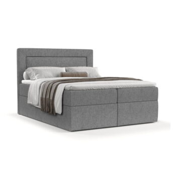 Sivá boxspring posteľ s úložným priestorom 160x200 cm Imagine – Maison de Rêve - Image 11