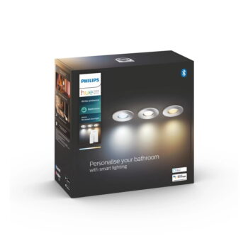 Podhľadové inteligentné stropné svietidlo 3 ks GU10, 4 W Adore – Philips Hue - Image 6