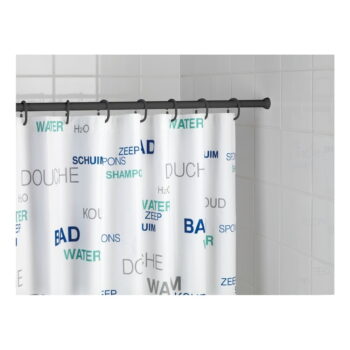 Čierna teleskopická tyč na sprchový záves Wenko Shower Curtain Rod – Obrázok 2