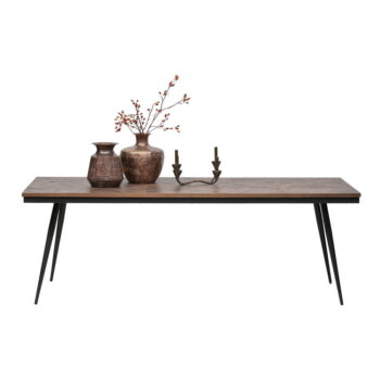 Jedálenský stôl z akáciového dreva BePureHome Rhombic, 220 × 90 cm - Image 3