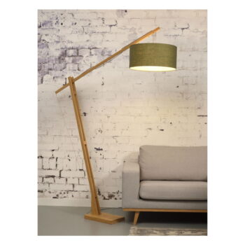 Stojacia lampa s tmavozeleným tienidlom a konštrukciou z bambusu Good&Mojo Montblanc - Image 7