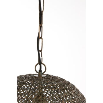 Závesné svietidlo v bronzovej farbe s kovovým tienidlom ø 42 cm Finou – Light & Living – Obrázok 6