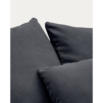 Antracitový poťah na kreslo 140 cm Nora – Kave Home – Obrázok 3