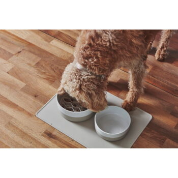 Porcelánová miska pre psa ø 21,5 cm Coppa Greige M/L – MiaCara - Image 4