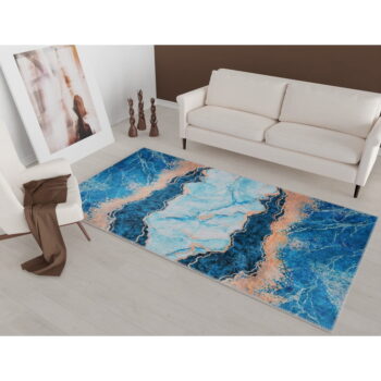 Modrý/v zlatej farbe koberec 230x160 cm - Vitaus – Obrázok 2