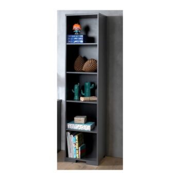 Tmavosivá detská knižnica 46x195 cm London – Vipack – Obrázok 2