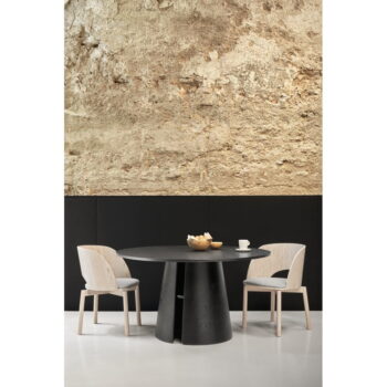Čierny okrúhly jedálenský stôl Teulat Cep, ø 137 cm - Image 4