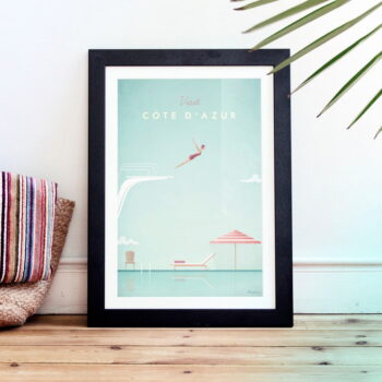 Plagát Travelposter Côte d'Azur, 50 x 70 cm - Image 2