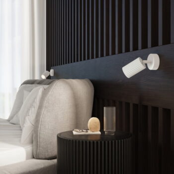 Biele nástenné svietidlo Gleam – Nice Lamps - Image 5