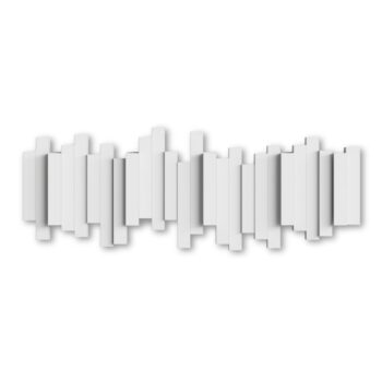 Biely plastový nástenný vešiak Sticks - Umbra - Image 10