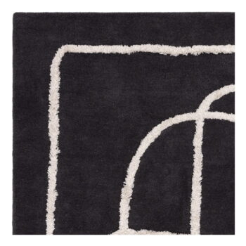Čierny ručne tkaný vlnený koberec 200x300 cm Matrix – Asiatic Carpets - Image 3
