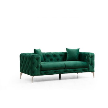 Tmavozelená zamatová pohovka 197 cm Como – Artie