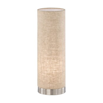 Béžová stolová lampa s textilným tienidlom (výška  35 cm) Thor – Fischer & Honsel