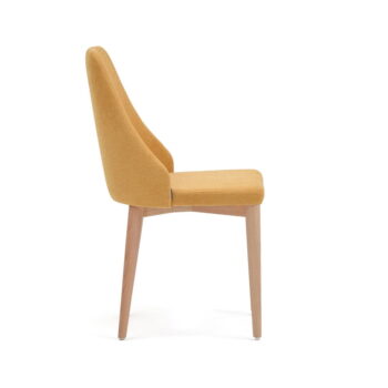 Jedálenská stolička v horčicovej farbe Rosie – Kave Home - Image 3
