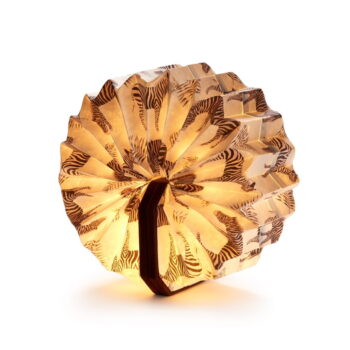 Tmavohnedá stmievateľná stolová lampa (výška 3,5 cm) Velvet Accordion – Gingko - Image 11