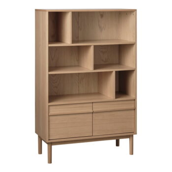 Knižnica v dekore duba v prírodnej farbe 140x90 cm Ponza – Unique Furniture – Obrázok 2